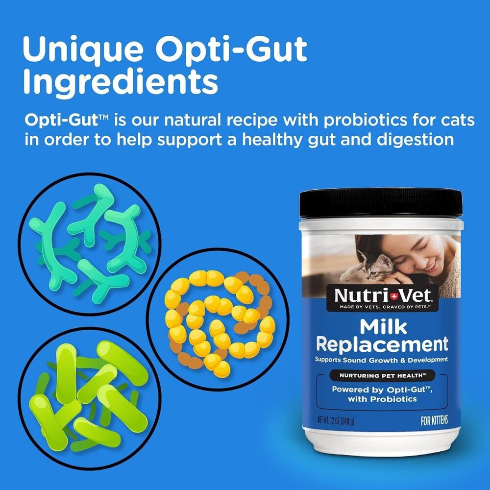 Lot of 3 Nutri-Vet Milk Replacement For Kittens, Powdered Milk, 12oz BB: 12/2026 - Picture 6 of 12